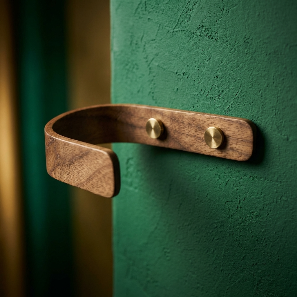 walnut curtain hooks for living room