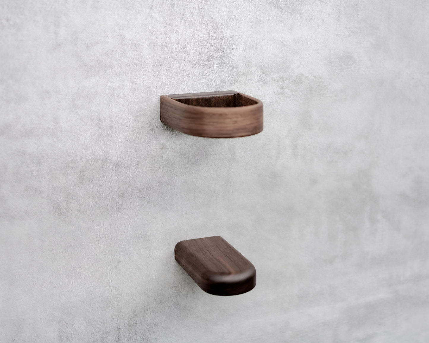 Vino Wine bottle wall mount storage - Walnut