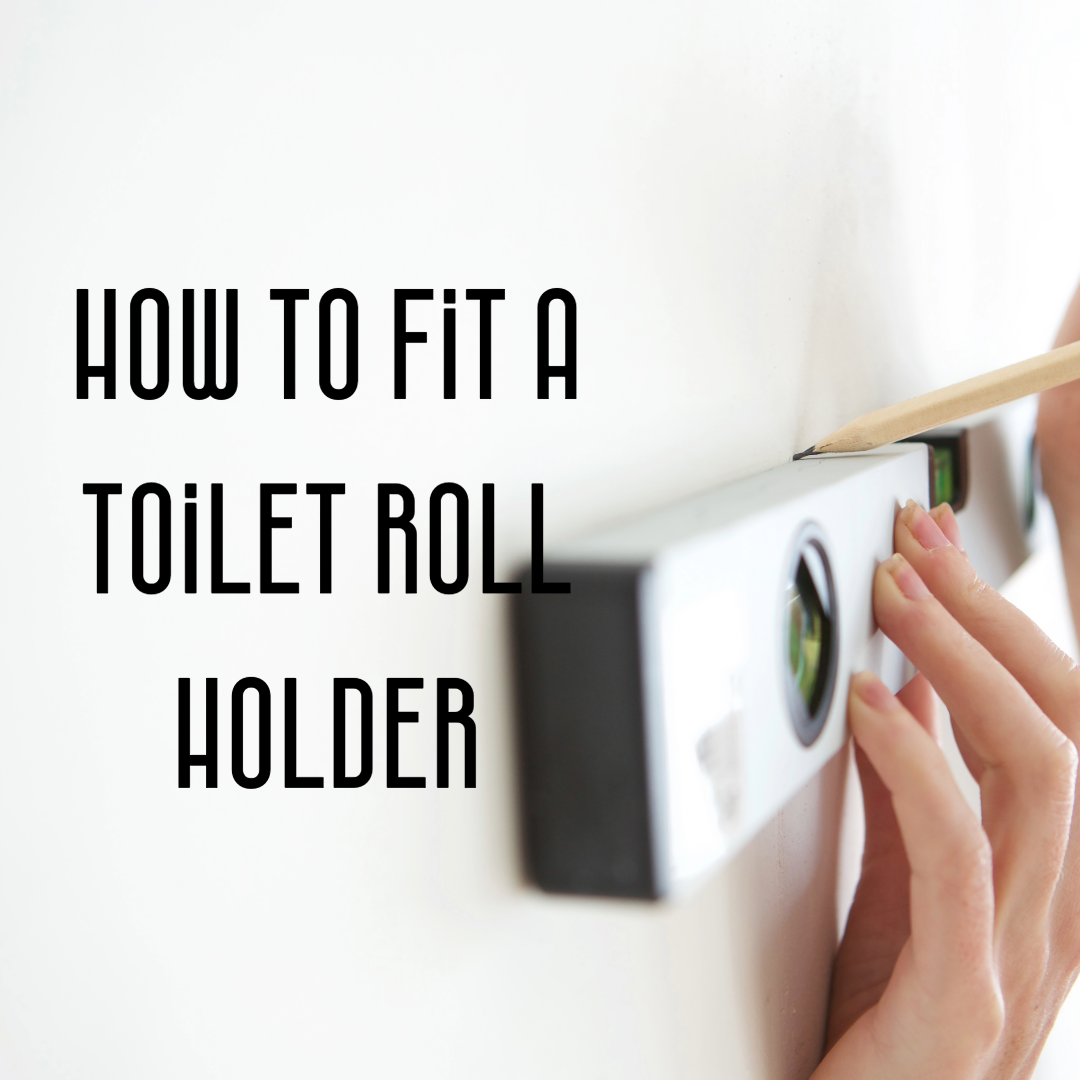 How to fit a wall-mounted toilet roll holder step by step