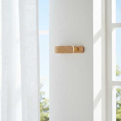 Designer Oak Curtain Holdbacks | Brass | Pack Of 2