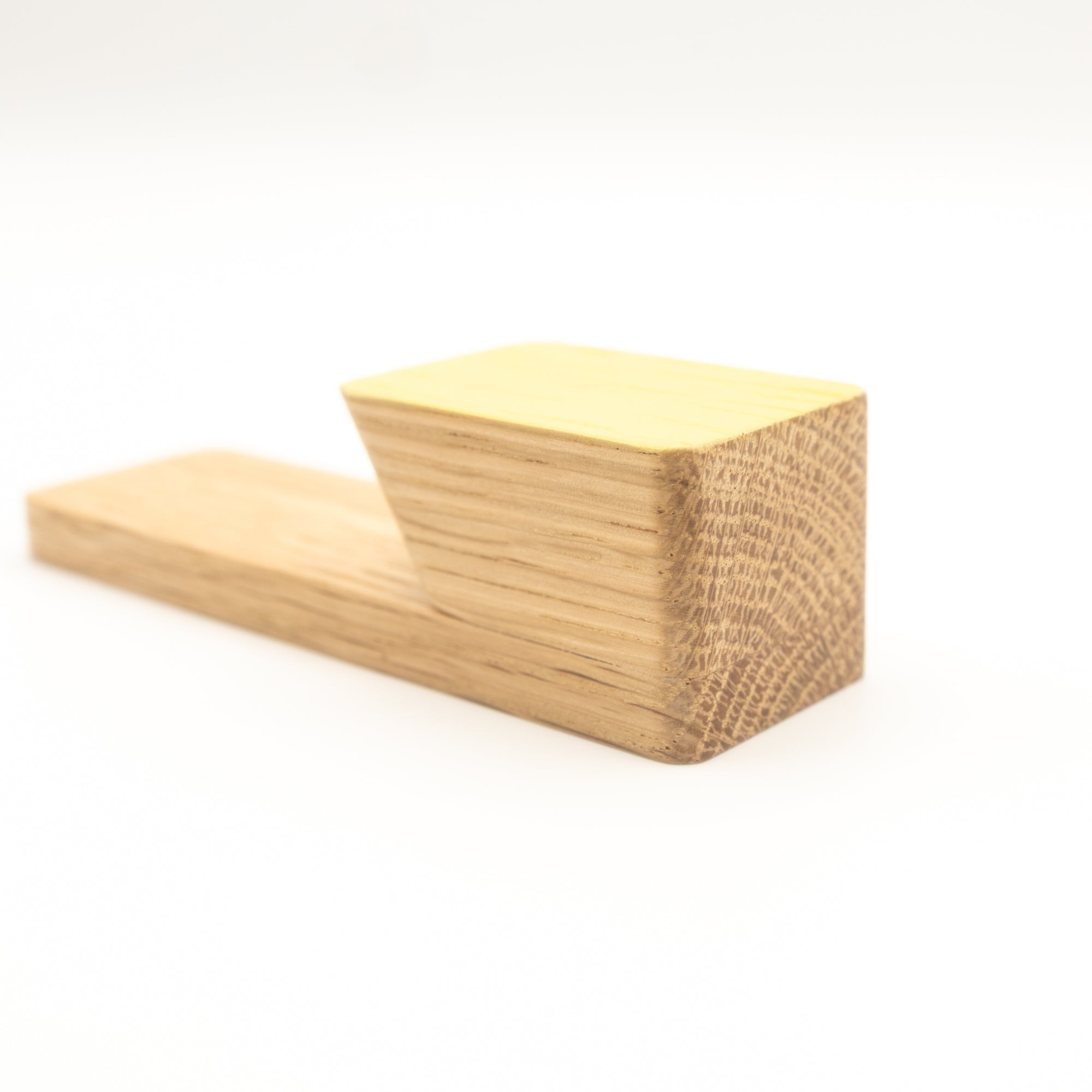 Colourful Oak Adhesive Wall Hooks | Premium Hardwood No-Drill Mount