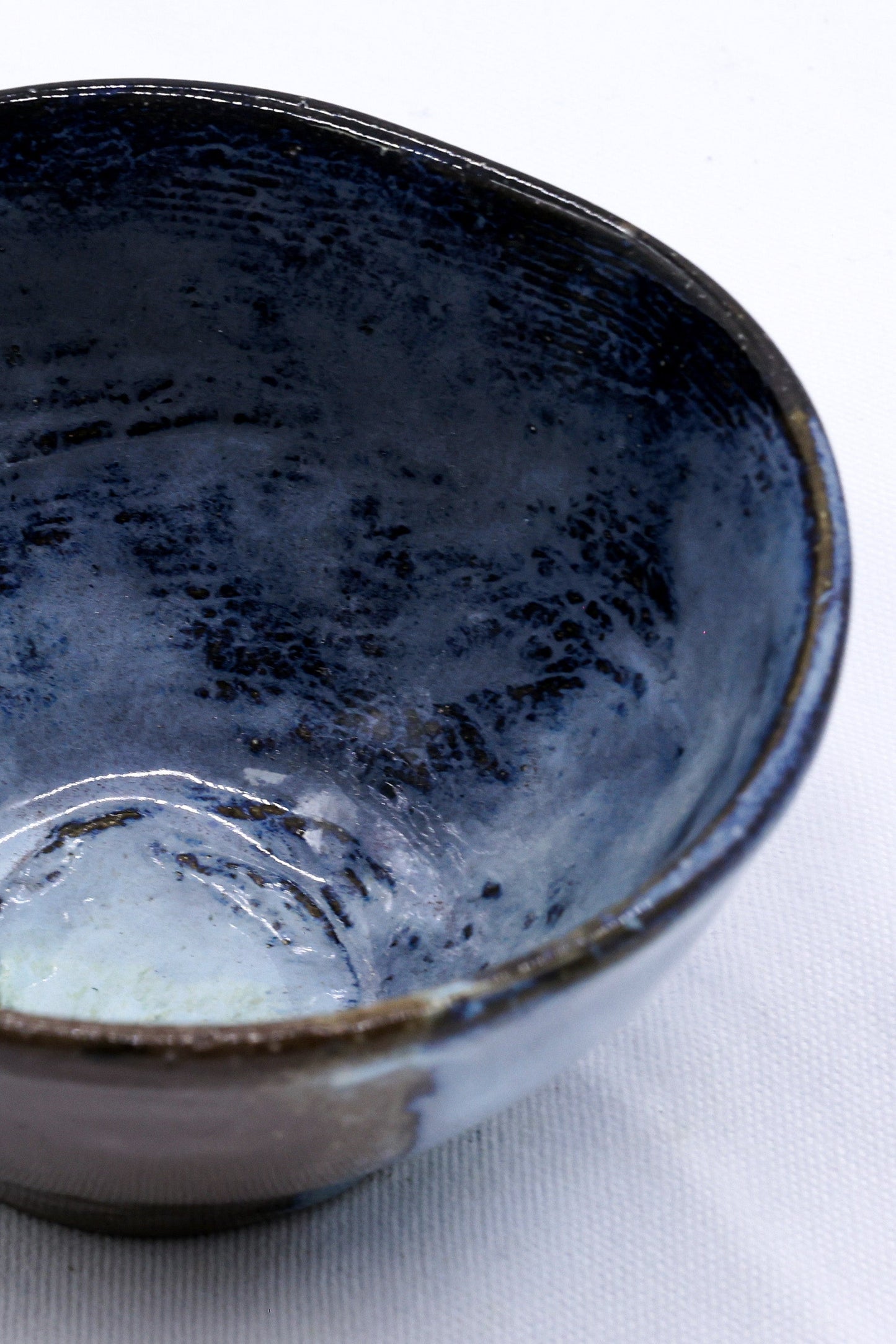 Small Smoked Grey Cold Aegean Fade Handmade Ceramic Stoneware Dinner Bowl