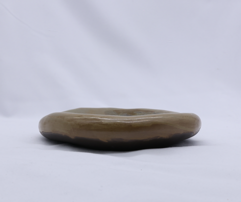 Bronze Olive Drift Stonecraft Harmony Handmade Ceramic Plate