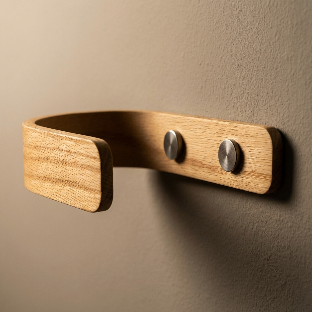 solid oak curtain tie backs sleek design