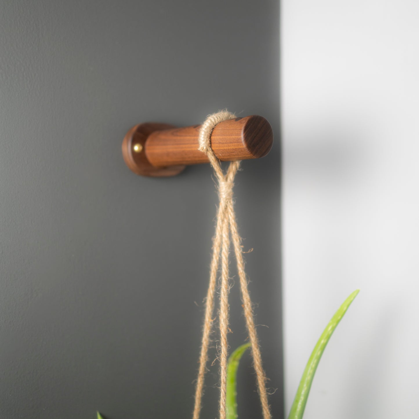 walnut wall hanging planter brackets