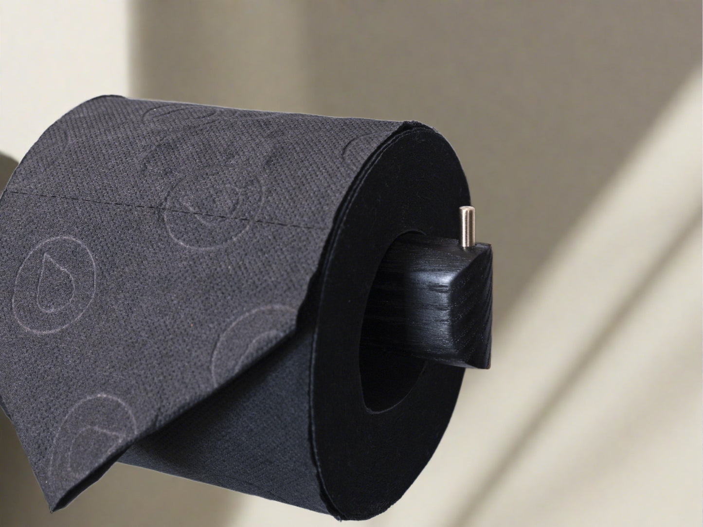 Intense Black Ash Toilet Paper Holder