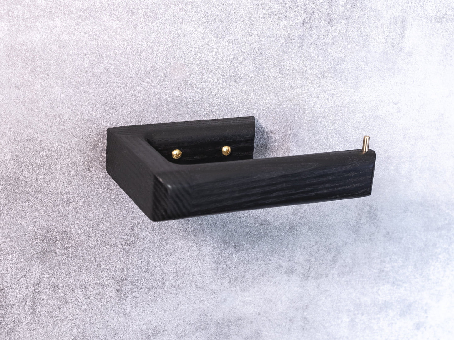 Intense Black Ash Toilet Paper Holder