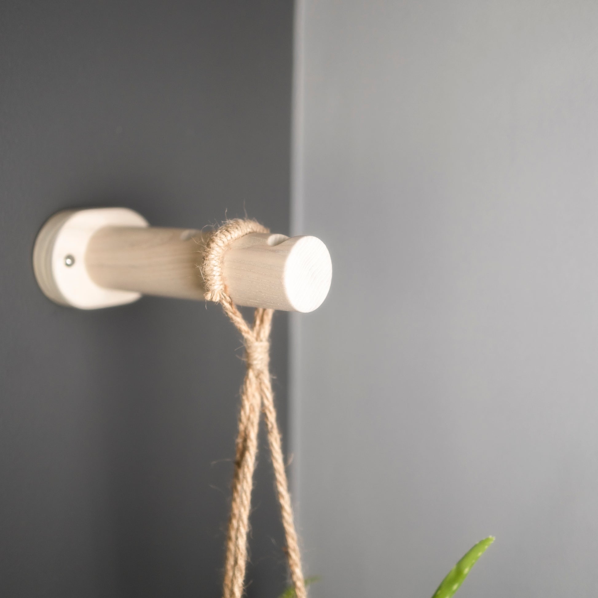White wall hanging planter bracket