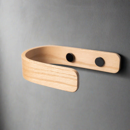 NOIR.DESIGN Wooden Oak holdbacks, suitable for lightweight curtains and voiles