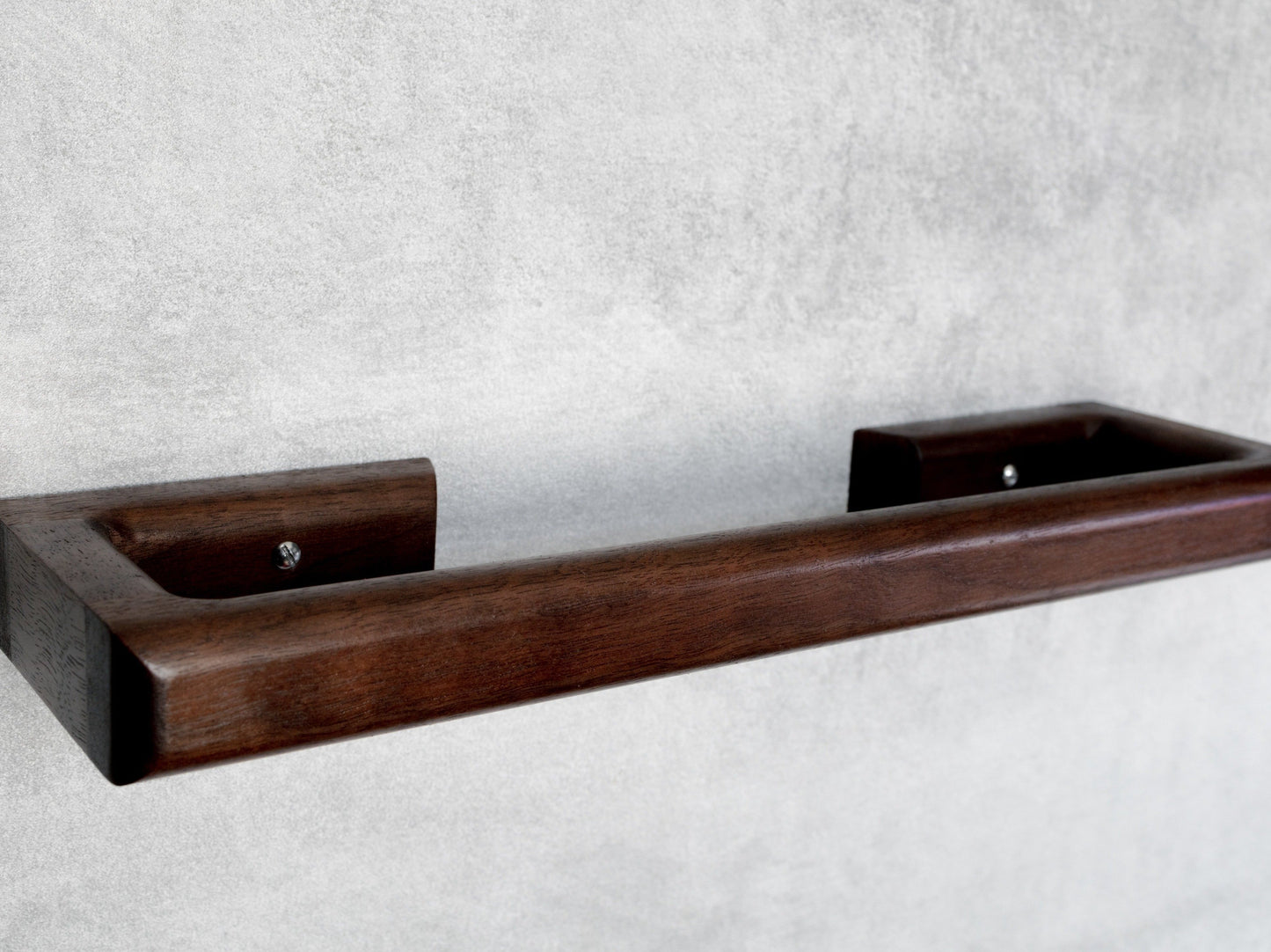 Walnut towel rack and hanger