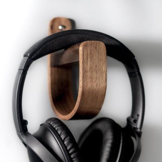Duo S | Headphone Wall Mount Holder - Walnut