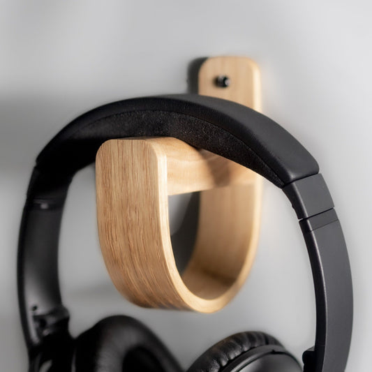 Duo S | Wall Mounted Headphone Holder - Oak