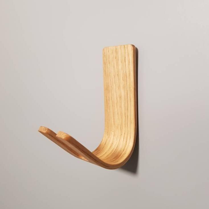 Monaco CK | Set of 4 Wall Key Hooks - Oak - NOIR.DESIGN