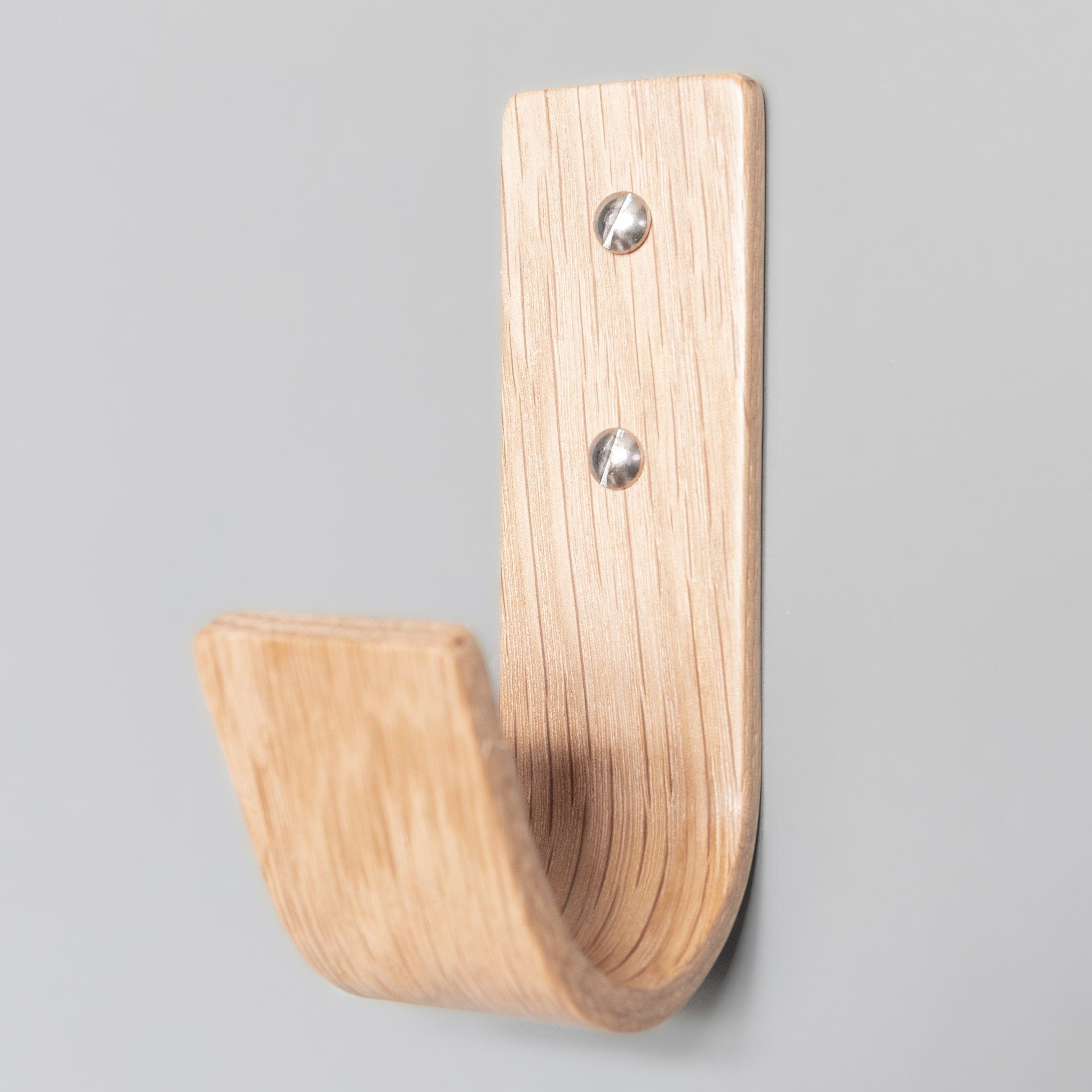 Oak Wall Hooks | Heavy Duty Hardwood Coat Hooks | Monaco Collection | UK Made
