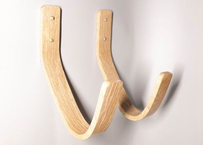 Surfboard wall mounts display hangers are made from high-quality prime grade Oak and designed to last